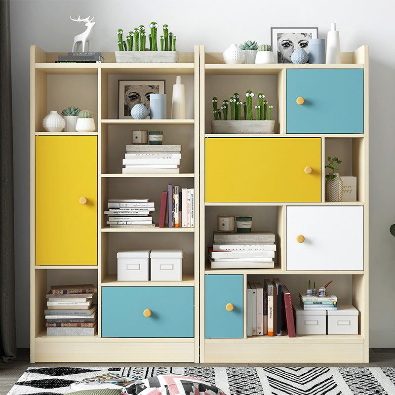 Contemporary Vertical Open Shelf Bookcase Engineered Wood Home Book Shelf with Shelves Clearhalo 'Bookcases' 'furn' 'furn_bookcases' 'Furniture' 'Office Furniture' 6373622