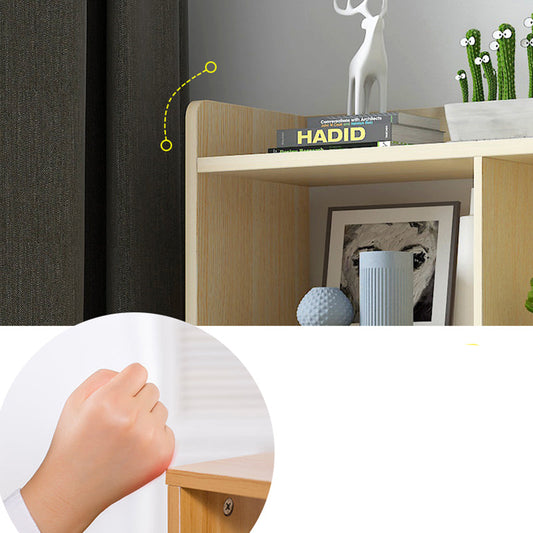 Contemporary Vertical Open Shelf Bookcase Engineered Wood Home Book Shelf with Shelves Clearhalo 'Bookcases' 'furn' 'furn_bookcases' 'Furniture' 'Office Furniture' 6373634