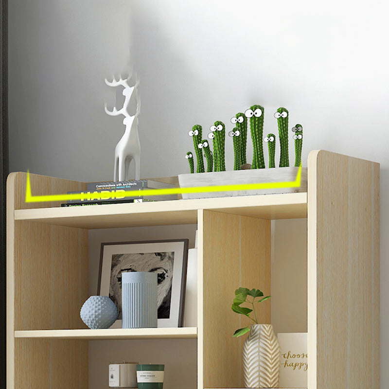 Contemporary Vertical Open Shelf Bookcase Engineered Wood Home Book Shelf with Shelves Clearhalo 'Bookcases' 'furn' 'furn_bookcases' 'Furniture' 'Office Furniture' 6373637