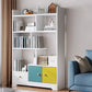 Contemporary Vertical Open Shelf Bookcase Engineered Wood Home Book Shelf with Shelves 31.5"L x 7.9"W x 47.2"H White 1 Clearhalo 'Bookcases' 'furn' 'furn_bookcases' 'Furniture' 'Office Furniture' 6373643