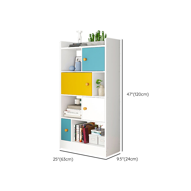 Contemporary Vertical Open Shelf Bookcase Engineered Wood Home Book Shelf with Shelves Clearhalo 'Bookcases' 'furn' 'furn_bookcases' 'Furniture' 'Office Furniture' 6373647