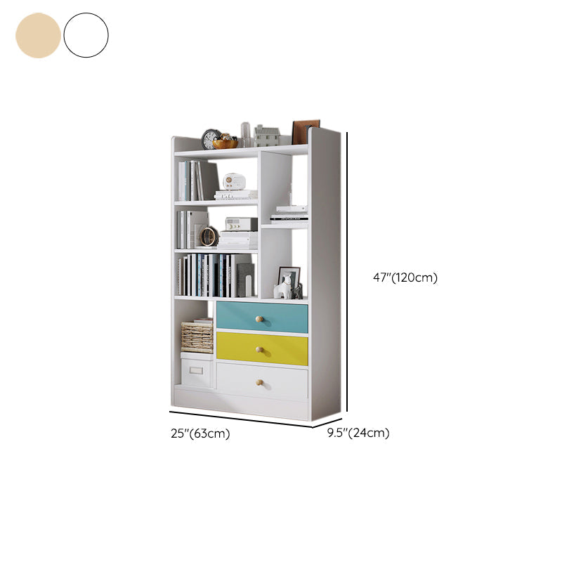 Contemporary Vertical Open Shelf Bookcase Engineered Wood Home Book Shelf with Shelves Clearhalo 'Bookcases' 'furn' 'furn_bookcases' 'Furniture' 'Office Furniture' 6373648