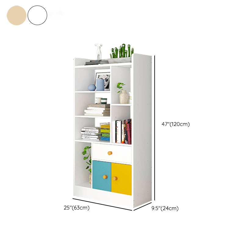 Contemporary Vertical Open Shelf Bookcase Engineered Wood Home Book Shelf with Shelves Clearhalo 'Bookcases' 'furn' 'furn_bookcases' 'Furniture' 'Office Furniture' 6373650