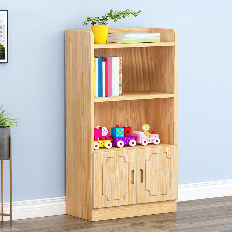 Modern Floor Vertical Bookshelf Brown Closed Back Wooden Shelf Bookcase for Bedroom 1 Clearhalo 'Bookcases' 'furn' 'furn_bookcases' 'Furniture' 'Office Furniture' 6373654