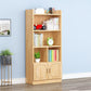 Modern Floor Vertical Bookshelf Brown Closed Back Wooden Shelf Bookcase for Bedroom 23.6"L x 9.4"W x 57.1"H 1 Clearhalo 'Bookcases' 'furn' 'furn_bookcases' 'Furniture' 'Office Furniture' 6373660