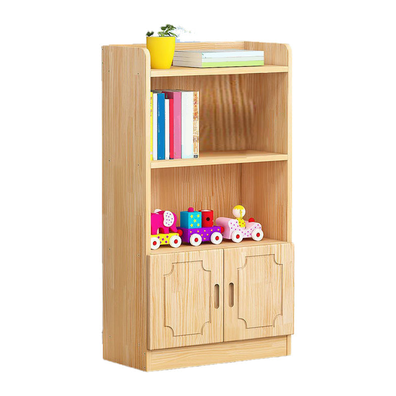 Modern Floor Vertical Bookshelf Brown Closed Back Wooden Shelf Bookcase for Bedroom Clearhalo 'Bookcases' 'furn' 'furn_bookcases' 'Furniture' 'Office Furniture' 6373662