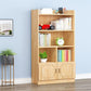 Modern Floor Vertical Bookshelf Brown Closed Back Wooden Shelf Bookcase for Bedroom 31.5"L x 9.4"W x 57.1"H 1 Clearhalo 'Bookcases' 'furn' 'furn_bookcases' 'Furniture' 'Office Furniture' 6373663