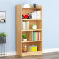 Modern Floor Vertical Bookshelf Brown Closed Back Wooden Shelf Bookcase for Bedroom 27.6"L x 9.4"W x 57.1"H Cabinet Not Included Clearhalo 'Bookcases' 'furn' 'furn_bookcases' 'Furniture' 'Office Furniture' 6373668