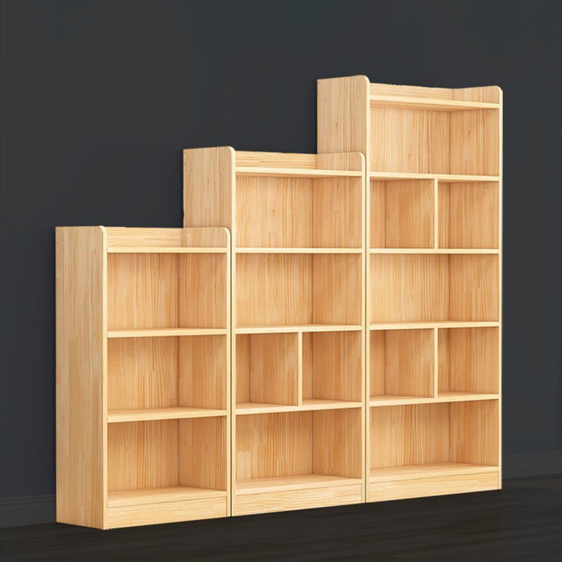 Modern Floor Vertical Bookshelf Brown Closed Back Wooden Shelf Bookcase for Bedroom Clearhalo 'Bookcases' 'furn' 'furn_bookcases' 'Furniture' 'Office Furniture' 6373669