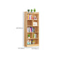 Modern Floor Vertical Bookshelf Brown Closed Back Wooden Shelf Bookcase for Bedroom Clearhalo 'Bookcases' 'furn' 'furn_bookcases' 'Furniture' 'Office Furniture' 6373679