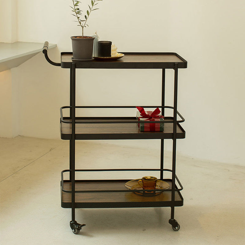 35.43 "H Table de préparation à rouleaux rectangulaires modernes