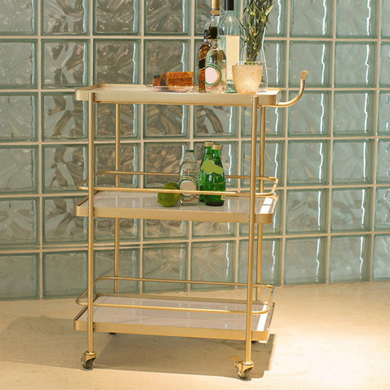 35.43 "H Table de préparation à rouleaux rectangulaires modernes