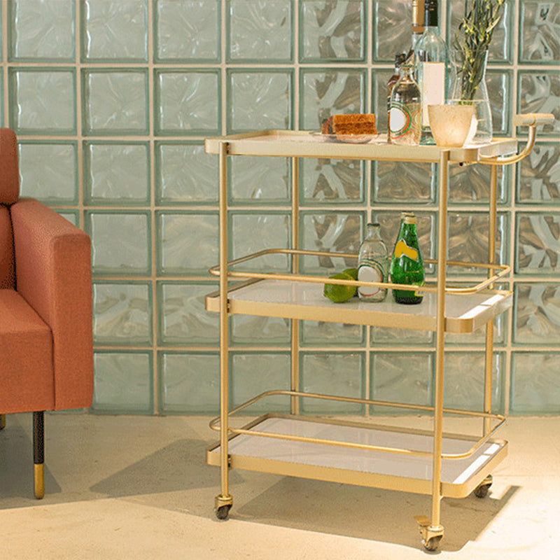 35.43 "H Table de préparation à rouleaux rectangulaires modernes