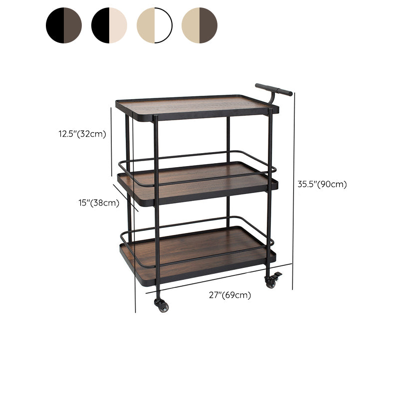 35.43 "H Table de préparation à rouleaux rectangulaires modernes