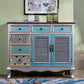 38.18" Tall Wood Rectangular Cabinet 3 - Drawer and 2 - Door Accent Chest Clearhalo 'Cabinets & Chests' 'cabinets_chests' 'furn' 'furn_cabinets_chests' 'Furniture' 'Living Room Furniture' 6376090
