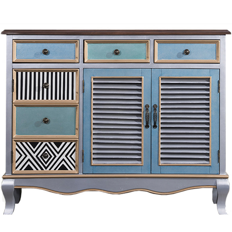 38.18" Tall Wood Rectangular Cabinet 3 - Drawer and 2 - Door Accent Chest Clearhalo 'Cabinets & Chests' 'cabinets_chests' 'furn' 'furn_cabinets_chests' 'Furniture' 'Living Room Furniture' 6376093