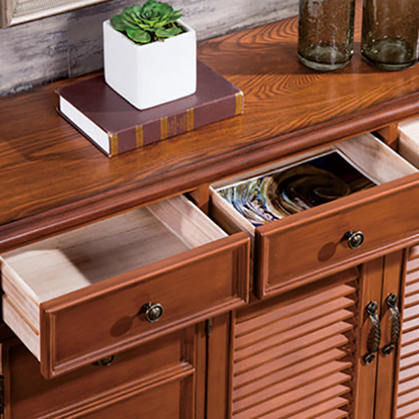 38.18" Tall Wood Rectangular Cabinet 3 - Drawer and 2 - Door Accent Chest Clearhalo 'Cabinets & Chests' 'cabinets_chests' 'furn' 'furn_cabinets_chests' 'Furniture' 'Living Room Furniture' 6376096