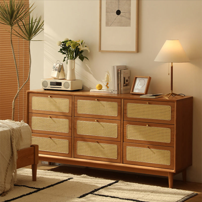 Contemporary Chest Rectangle Pine with Drawer Knobs Straight Legs Accent Chest Clearhalo 'Cabinets & Chests' 'cabinets_chests' 'furn' 'furn_cabinets_chests' 'Furniture' 'Living Room Furniture' 6376139