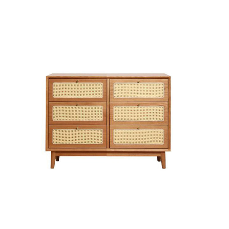 Contemporary Chest Rectangle Pine with Drawer Knobs Straight Legs Accent Chest 47"L x 16"W x 31"H Clearhalo 'Cabinets & Chests' 'cabinets_chests' 'furn' 'furn_cabinets_chests' 'Furniture' 'Living Room Furniture' 6376145