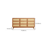 Contemporary Chest Rectangle Pine with Drawer Knobs Straight Legs Accent Chest Clearhalo 'Cabinets & Chests' 'cabinets_chests' 'furn' 'furn_cabinets_chests' 'Furniture' 'Living Room Furniture' 6376147