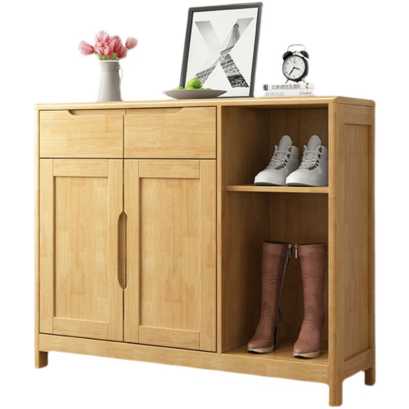 36.22" Tall Wood Rectangular Accent Chest 2 - Drawer and 2 - Door Accent Chest Clearhalo 'Cabinets & Chests' 'cabinets_chests' 'furn' 'furn_cabinets_chests' 'Furniture' 'Living Room Furniture' 6376157