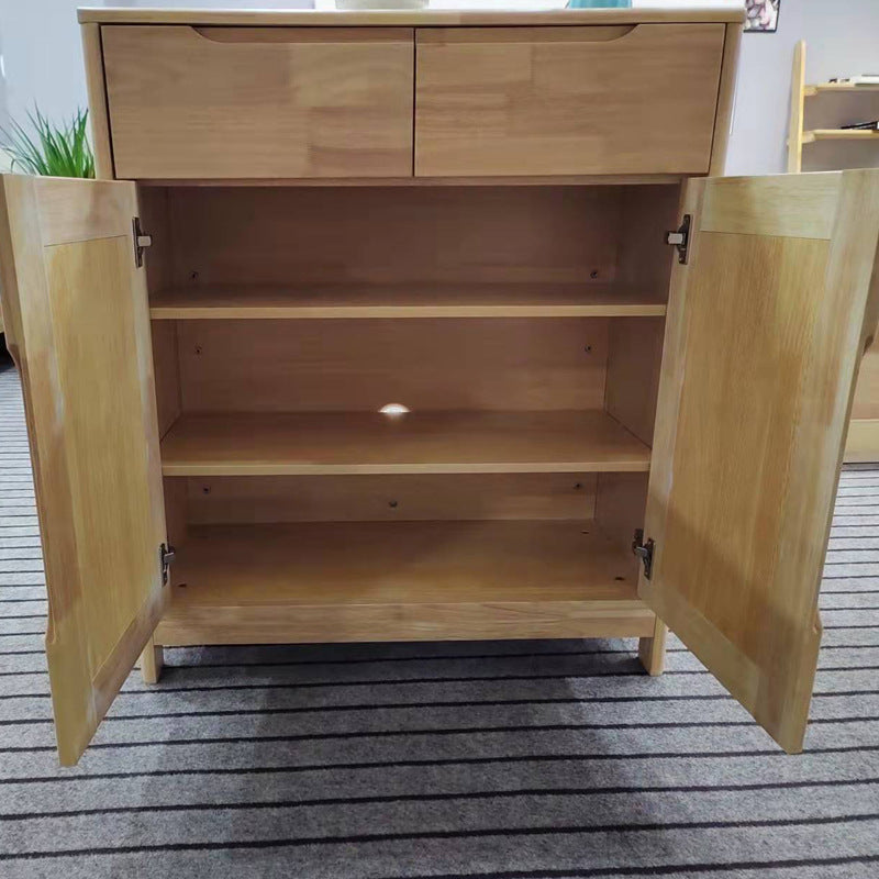 36.22" Tall Wood Rectangular Accent Chest 2 - Drawer and 2 - Door Accent Chest Clearhalo 'Cabinets & Chests' 'cabinets_chests' 'furn' 'furn_cabinets_chests' 'Furniture' 'Living Room Furniture' 6376159