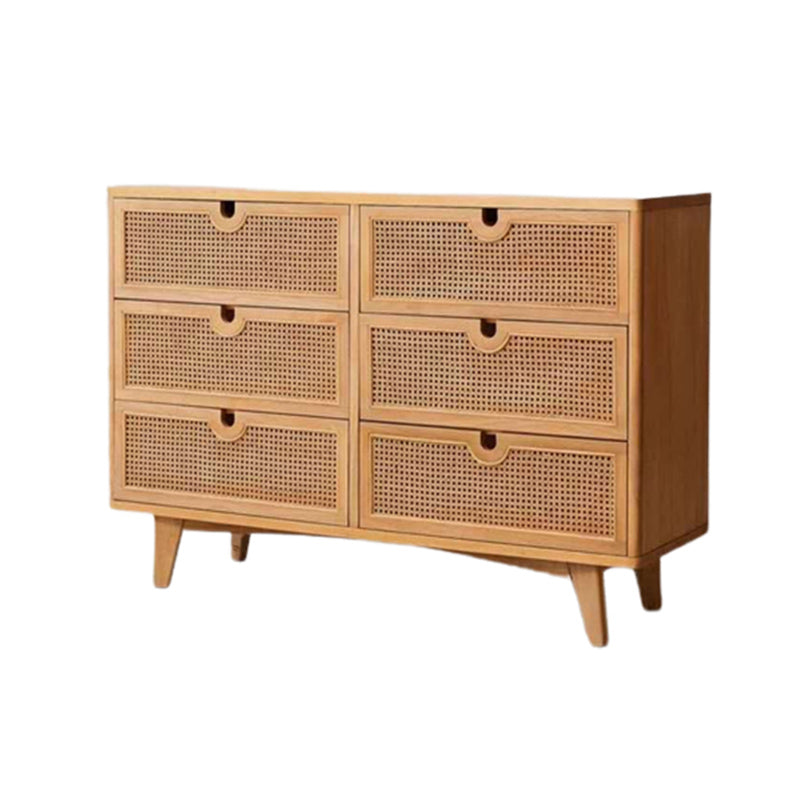Natural 3/6 - Drawer Accent Chest Accent Chest - Wood for Indoor 63"L x 16"W x 35"H Clearhalo 'Cabinets & Chests' 'cabinets_chests' 'furn' 'furn_cabinets_chests' 'Furniture' 'Living Room Furniture' 6376168