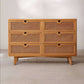 Natural 3/6 - Drawer Accent Chest Accent Chest - Wood for Indoor Clearhalo 'Cabinets & Chests' 'cabinets_chests' 'furn' 'furn_cabinets_chests' 'Furniture' 'Living Room Furniture' 6376170