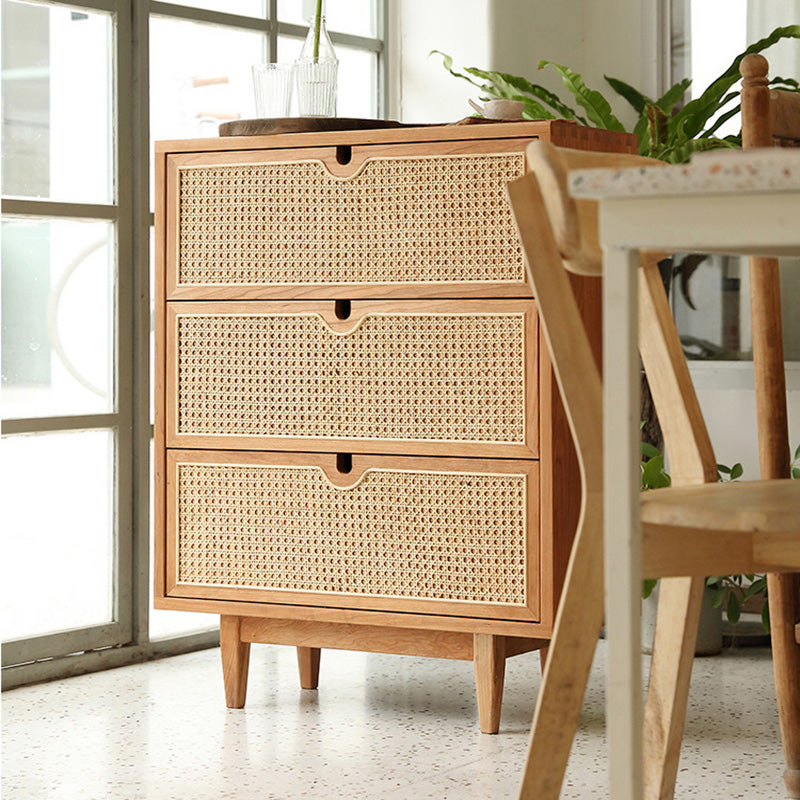 Natural 3/6 - Drawer Accent Chest Accent Chest - Wood for Indoor Clearhalo 'Cabinets & Chests' 'cabinets_chests' 'furn' 'furn_cabinets_chests' 'Furniture' 'Living Room Furniture' 6376175