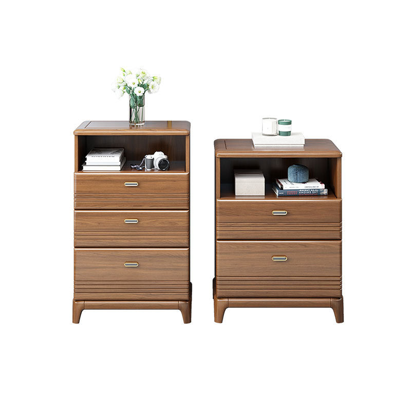 Mid-Century Modern Brown Chest 27.55" Wide 2/3/4 - Drawer Accent Chest Clearhalo 'Cabinets & Chests' 'cabinets_chests' 'furn' 'furn_cabinets_chests' 'Furniture' 'Living Room Furniture' 6376188