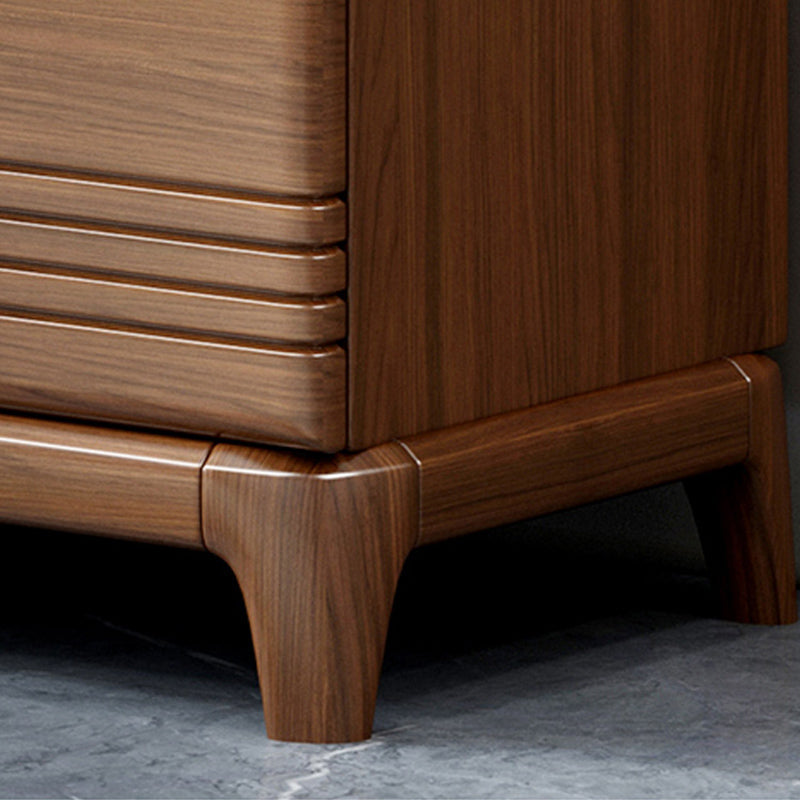 Mid-Century Modern Brown Chest 27.55" Wide 2/3/4 - Drawer Accent Chest Clearhalo 'Cabinets & Chests' 'cabinets_chests' 'furn' 'furn_cabinets_chests' 'Furniture' 'Living Room Furniture' 6376191