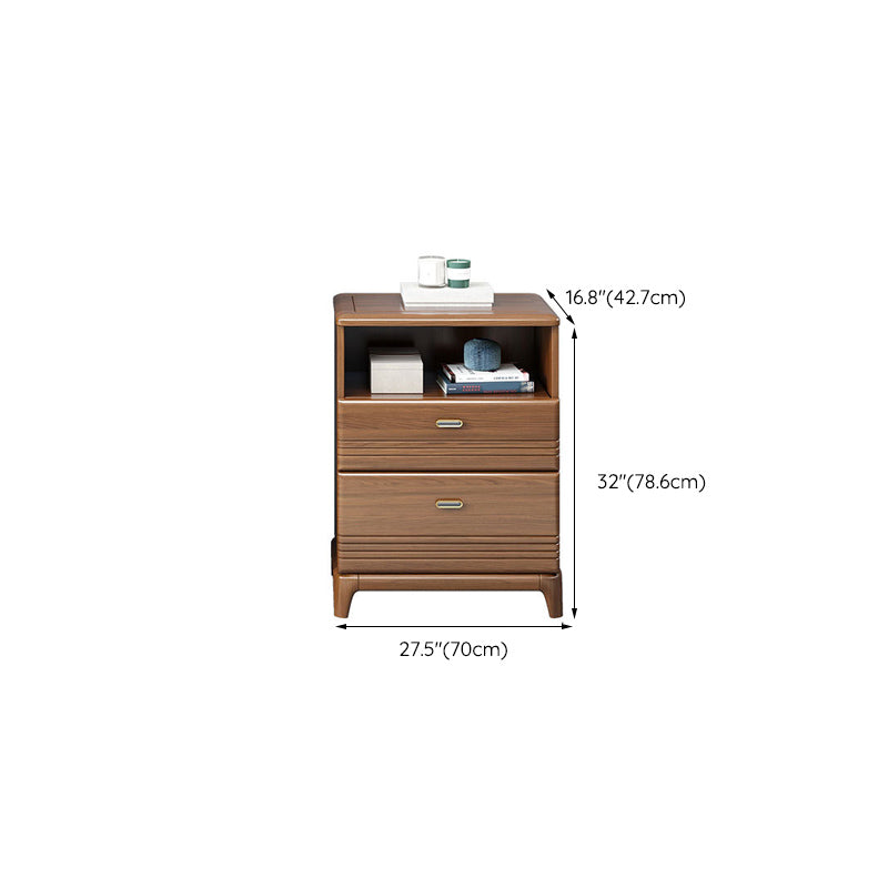 Mid-Century Modern Brown Chest 27.55" Wide 2/3/4 - Drawer Accent Chest Clearhalo 'Cabinets & Chests' 'cabinets_chests' 'furn' 'furn_cabinets_chests' 'Furniture' 'Living Room Furniture' 6376194