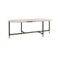 Round Marble Top Coffee Table Glam 4 Legs Coffee Cocktail Table Clearhalo 'Coffee & Accent Tables' 'Coffee Tables' 'coffee_tables' 'furn' 'furn_coffee_tables' 'Furniture' 'Living Room Furniture' 6376280