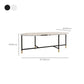Round Marble Top Coffee Table Glam 4 Legs Coffee Cocktail Table Clearhalo 'Coffee & Accent Tables' 'Coffee Tables' 'coffee_tables' 'furn' 'furn_coffee_tables' 'Furniture' 'Living Room Furniture' 6376295