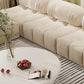 Round Wood Simple Coffee Table Nordic 4 Legs Cocktail Table - 13.8" H