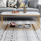 Glass/Marble Top Coffee Table Glam Frame Coffee Cocktail Table Clearhalo 'Coffee & Accent Tables' 'Coffee Tables' 'coffee_tables' 'furn' 'furn_coffee_tables' 'Furniture' 'Living Room Furniture' 6376341