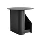 Steel Round Top Coffee Table Abstract Base Cocktail Table with Storage Black Clearhalo 'Coffee & Accent Tables' 'Coffee Tables' 'coffee_tables' 'furn' 'furn_coffee_tables' 'Furniture' 'Living Room Furniture' 6376373