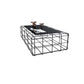 Mid-Century Modern Black Cocktail Table in Iron 1 Coffee Table Clearhalo 'Coffee & Accent Tables' 'Coffee Tables' 'coffee_tables' 'furn' 'furn_coffee_tables' 'Furniture' 'Living Room Furniture' 6376379