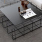 Mid-Century Modern Black Cocktail Table in Iron 1 Coffee Table Clearhalo 'Coffee & Accent Tables' 'Coffee Tables' 'coffee_tables' 'furn' 'furn_coffee_tables' 'Furniture' 'Living Room Furniture' 6376386