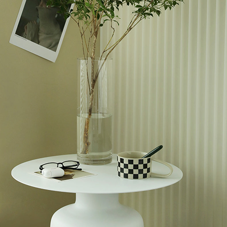 Mid-century Modern Pedestal Cocktail Table Iron Round Top Coffee Table Clearhalo 'Coffee & Accent Tables' 'Coffee Tables' 'coffee_tables' 'furn' 'furn_coffee_tables' 'Furniture' 'Living Room Furniture' 6376512