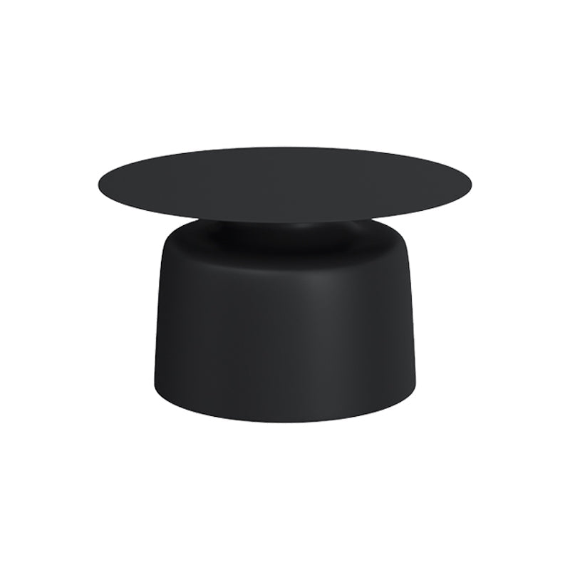 Mid-century Modern Pedestal Cocktail Table Iron Round Top Coffee Table Clearhalo 'Coffee & Accent Tables' 'Coffee Tables' 'coffee_tables' 'furn' 'furn_coffee_tables' 'Furniture' 'Living Room Furniture' 6376517