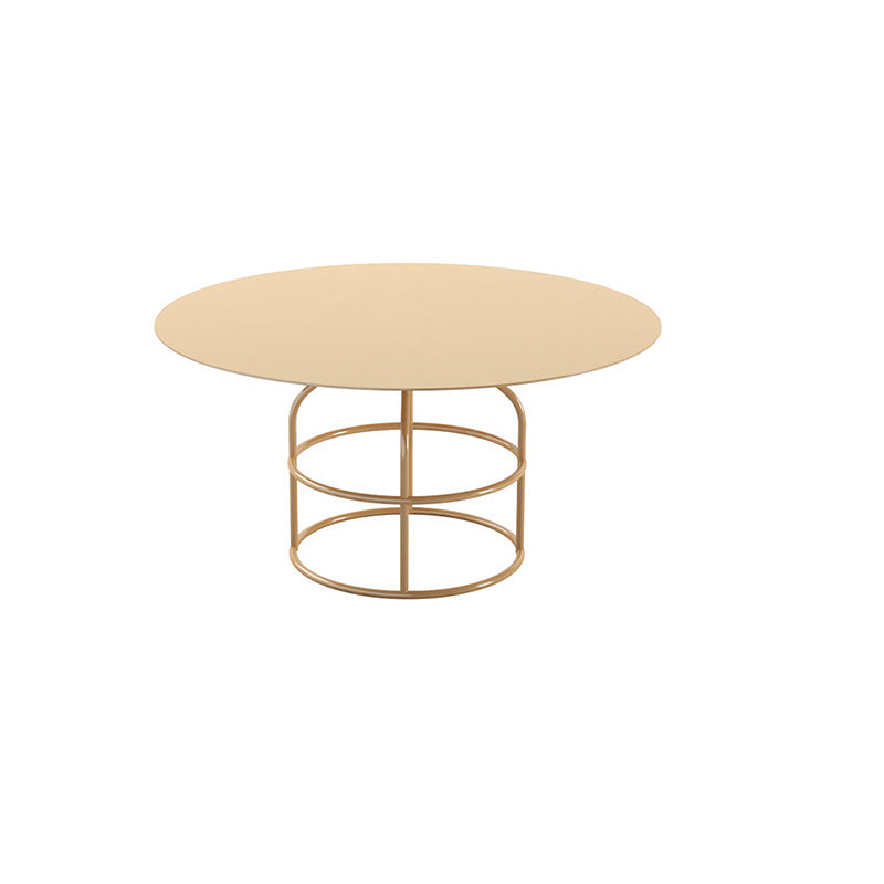Mid-Century Modern Frame Base Cocktail Table Metal Round Coffee Table Clearhalo 'Coffee & Accent Tables' 'Coffee Tables' 'coffee_tables' 'furn' 'furn_coffee_tables' 'Furniture' 'Living Room Furniture' 6376565
