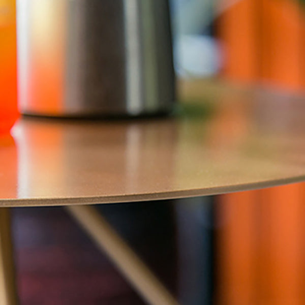 Mid-Century Modern Frame Base Cocktail Table Metal Round Coffee Table Clearhalo 'Coffee & Accent Tables' 'Coffee Tables' 'coffee_tables' 'furn' 'furn_coffee_tables' 'Furniture' 'Living Room Furniture' 6376568