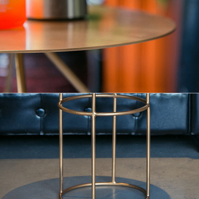 Mid-Century Modern Frame Base Cocktail Table Metal Round Coffee Table Clearhalo 'Coffee & Accent Tables' 'Coffee Tables' 'coffee_tables' 'furn' 'furn_coffee_tables' 'Furniture' 'Living Room Furniture' 6376570