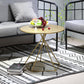 Metal Round Coffee Table Dia 21.65" inch Frame Cocktail Table Clearhalo 'Coffee & Accent Tables' 'Coffee Tables' 'coffee_tables' 'furn' 'furn_coffee_tables' 'Furniture' 'Living Room Furniture' 6376576