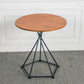 Metal Round Coffee Table Dia 21.65" inch Frame Cocktail Table Brown Clearhalo 'Coffee & Accent Tables' 'Coffee Tables' 'coffee_tables' 'furn' 'furn_coffee_tables' 'Furniture' 'Living Room Furniture' 6376578