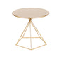 Metal Round Coffee Table Dia 21.65" inch Frame Cocktail Table Clearhalo 'Coffee & Accent Tables' 'Coffee Tables' 'coffee_tables' 'furn' 'furn_coffee_tables' 'Furniture' 'Living Room Furniture' 6376580