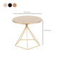 Metal Round Coffee Table Dia 21.65" inch Frame Cocktail Table Clearhalo 'Coffee & Accent Tables' 'Coffee Tables' 'coffee_tables' 'furn' 'furn_coffee_tables' 'Furniture' 'Living Room Furniture' 6376588