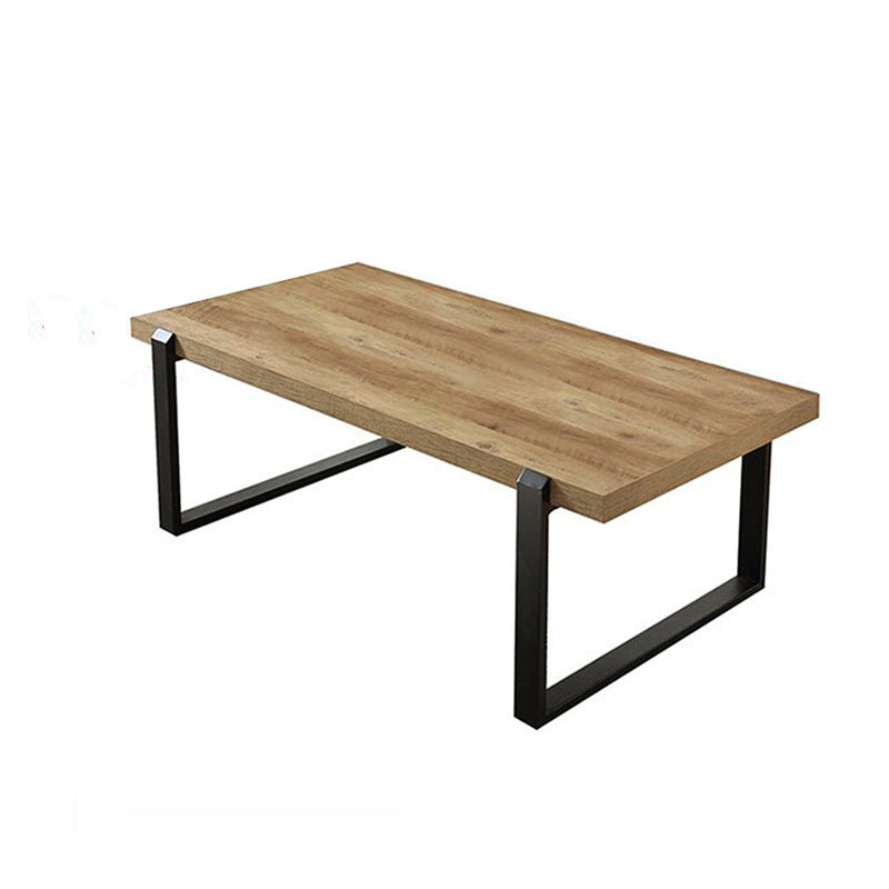 Rectangle Solid Wood Coffee Table Sled Coffee Cocktail Table Clearhalo 'Coffee & Accent Tables' 'Coffee Tables' 'coffee_tables' 'furn' 'furn_coffee_tables' 'Furniture' 'Living Room Furniture' 6376663