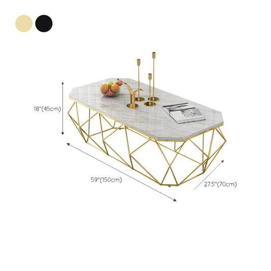 Mesa de café de mesa de marco Mesa de café de mármol de mármol